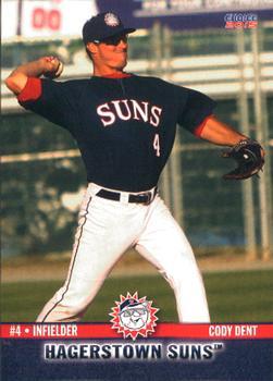 2015 Choice Hagerstown Suns #28 Cody Dent Front