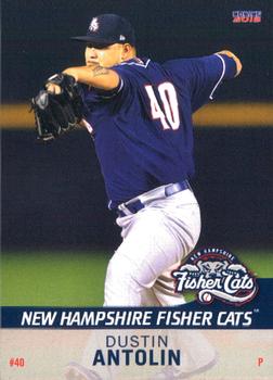 2015 Choice New Hampshire Fisher Cats #2 Dustin Antolin Front