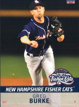 2015 Choice New Hampshire Fisher Cats #6 Greg Burke Front