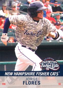 2015 Choice New Hampshire Fisher Cats #9 Jorge Flores Front