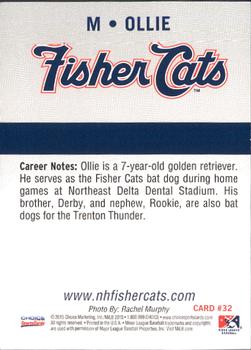 2015 Choice New Hampshire Fisher Cats #32 Ollie Back