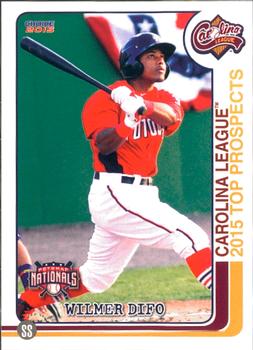 2015 Choice Carolina League Top Prospects #18 Wilmer Difo Front