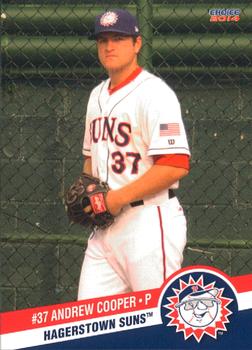 2014 Choice Hagerstown Suns #4 Andrew Cooper Front