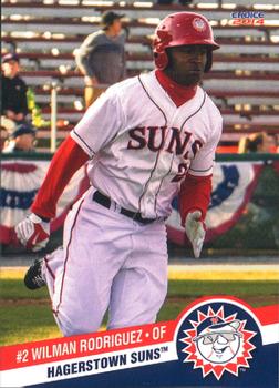 2014 Choice Hagerstown Suns #15 Wilman Rodriguez Front