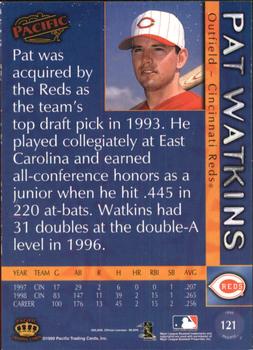 1999 Pacific - Platinum Blue #121 Pat Watkins  Back