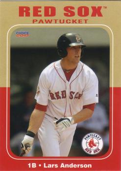 2010 Choice Pawtucket Red Sox #02 Lars Anderson Front