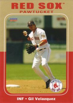 2010 Choice Pawtucket Red Sox #17 Gil Velazquez Front