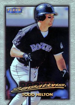 1998 Fleer Tradition - Rookie Sensations #10 RS Todd Helton Front