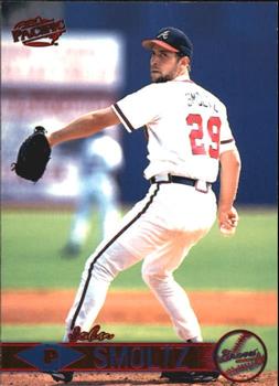 1999 Pacific - Red #42 John Smoltz  Front