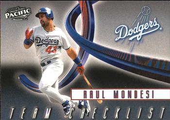 1999 Pacific - Team Checklists #22 Raul Mondesi  Front