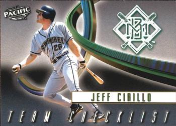 1999 Pacific - Team Checklists #23 Jeff Cirillo  Front