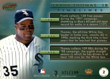 1999 Pacific - Timelines #2 Frank Thomas  Back