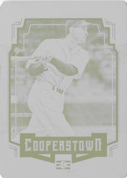 2015 Panini Cooperstown - HOF Chronicles Printing Plates Yellow #20 Charlie Gehringer Front
