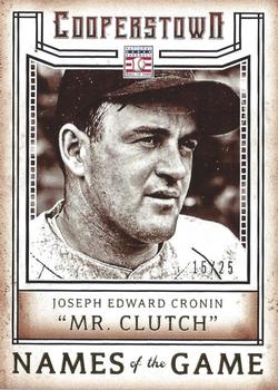 2015 Panini Cooperstown - Names of the Game Gold #21 Joe Cronin Front