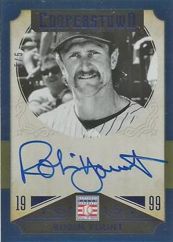 2015 Panini Cooperstown - HOF Signatures Blue #39 Robin Yount Front