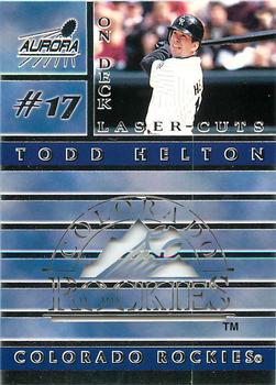 1999 Pacific Aurora - On Deck Laser-Cuts #7 Todd Helton  Front