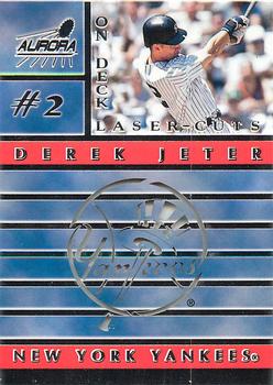 1999 Pacific Aurora - On Deck Laser-Cuts #12 Derek Jeter  Front