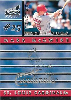 1999 Pacific Aurora - On Deck Laser-Cuts #15 Mark McGwire  Front