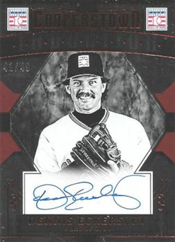 2015 Panini Cooperstown - HOF Induction Signatures Red #12 Dennis Eckersley Front