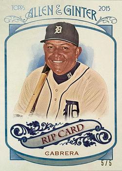 2015 Topps Allen & Ginter - Rip Cards #RIP-31 Miguel Cabrera Front