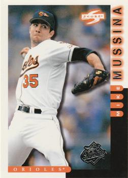 1998 Score Baltimore Orioles #8 Mike Mussina Front