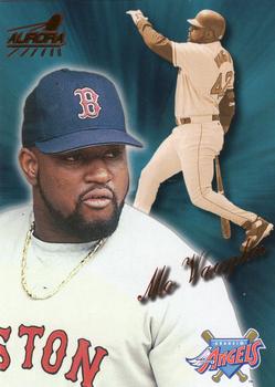 1999 Pacific Aurora - Red #6 Mo Vaughn  Front