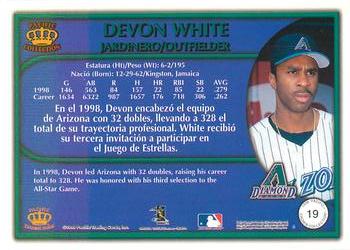 1999 Pacific Crown Collection - Red #19 Devon White  Back