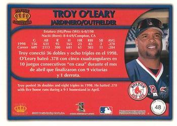 1999 Pacific Crown Collection - Red #48 Troy O'Leary  Back