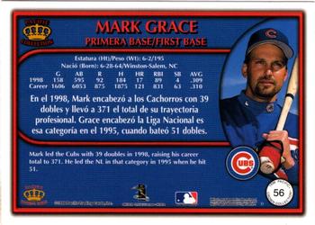 1999 Pacific Crown Collection - Red #56 Mark Grace  Back