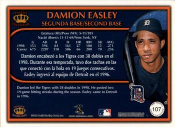 1999 Pacific Crown Collection - Red #107 Damion Easley  Back