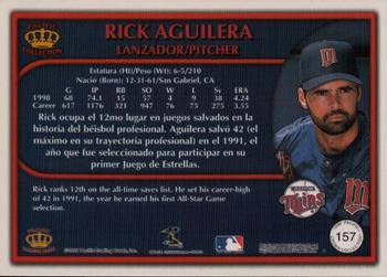1999 Pacific Crown Collection - Red #157 Rick Aguilera  Back