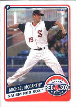 2013 Choice Salem Red Sox #12 Michael McCarthy Front
