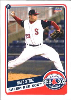 2013 Choice Salem Red Sox #24 Nate Striz Front