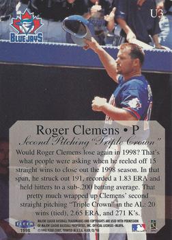 1998 Fleer Tradition Update #U3 Roger Clemens Back