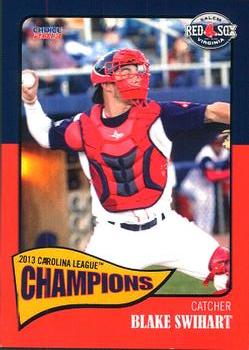 2013 Choice Salem Red Sox Carolina League Champions #24 Blake Swihart Front