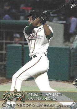 2008 MultiAd Greensboro Grasshoppers #29 Mike Stanton Front