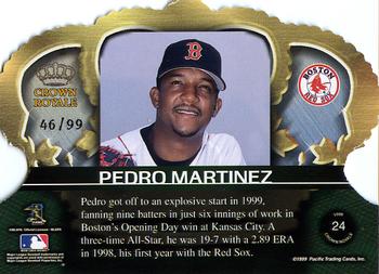 1999 Pacific Crown Royale - Limited Series #24 Pedro Martinez  Back