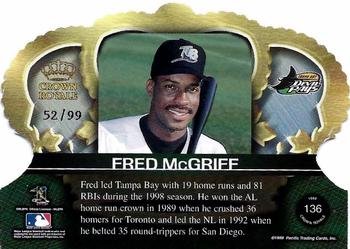 1999 Pacific Crown Royale - Limited Series #136 Fred McGriff  Back