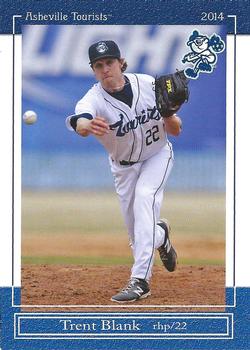 2014 Grandstand Asheville Tourists #NNO Trent Blank Front