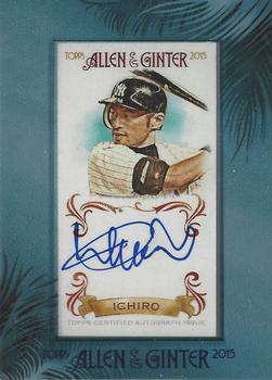 2015 Topps Allen & Ginter - Autographs Baseball #AGA-INY Ichiro Front