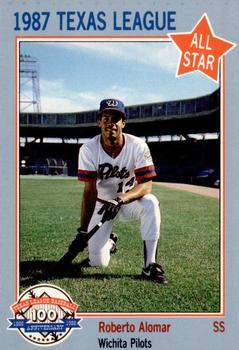 1987 Feder Texas League All Stars #8 Roberto Alomar Front