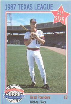1987 Feder Texas League All Stars #5 Brad Pounders Front