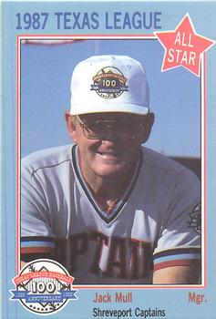 1987 Feder Texas League All Stars #6 Jack Mull Front