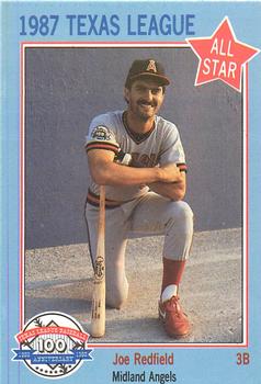 1987 Feder Texas League All Stars #12 Joe Redfield Front