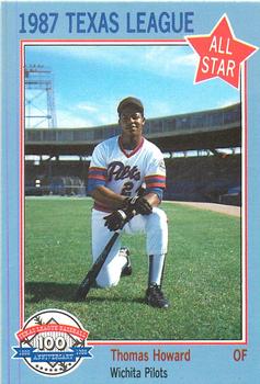 1987 Feder Texas League All Stars #18 Thomas Howard Front