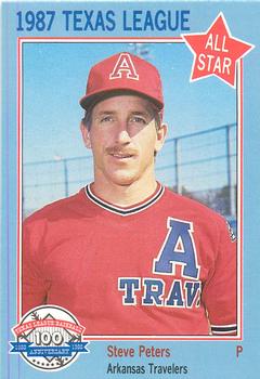 1987 Feder Texas League All Stars #19 Steve Peters Front