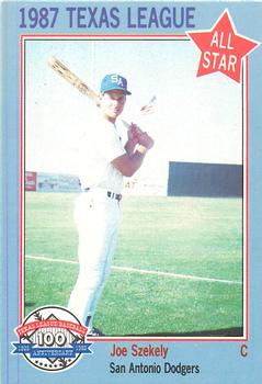 1987 Feder Texas League All Stars #35 Joe Szekely Front