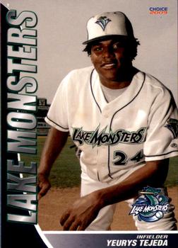2009 Choice Vermont Lake Monsters #34 Yeurys Tejeda Front