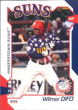 2013 Choice Hagerstown Suns #3 Wilmer Difo Front