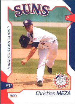2013 Choice Hagerstown Suns #13 Christian Meza Front
